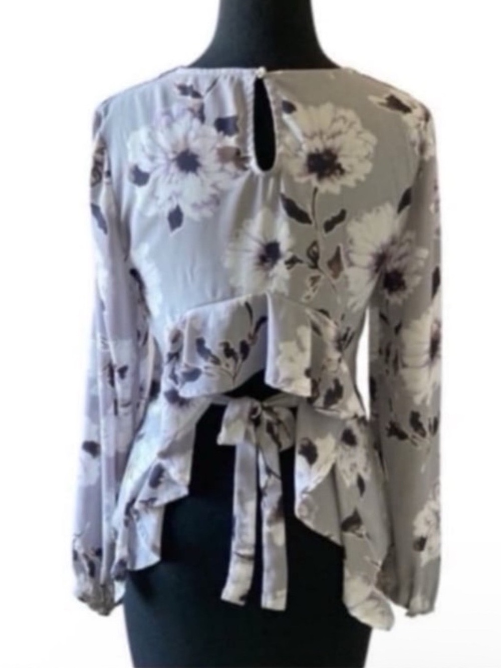 Sugarlips Ruffle Tie-Back Blouse